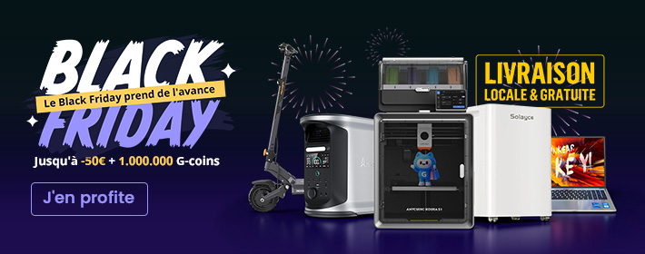 Promotion du Black Friday 2025 de Geekbuying