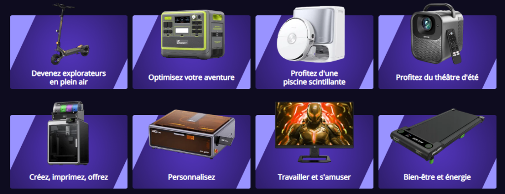 Promotion du Black Friday 2025 de Geekbuying