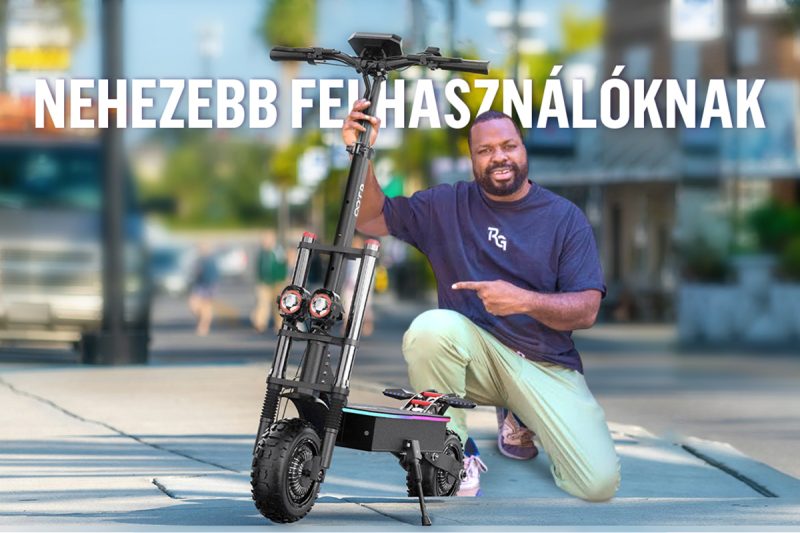 El mejor patinete eléctrico para conductores de peso pesado.