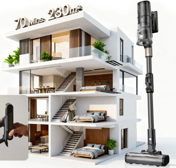 Proscenic P20 OnePass | The All-in-One Cleaning Tool That Gets Everything Done in a Single Pass