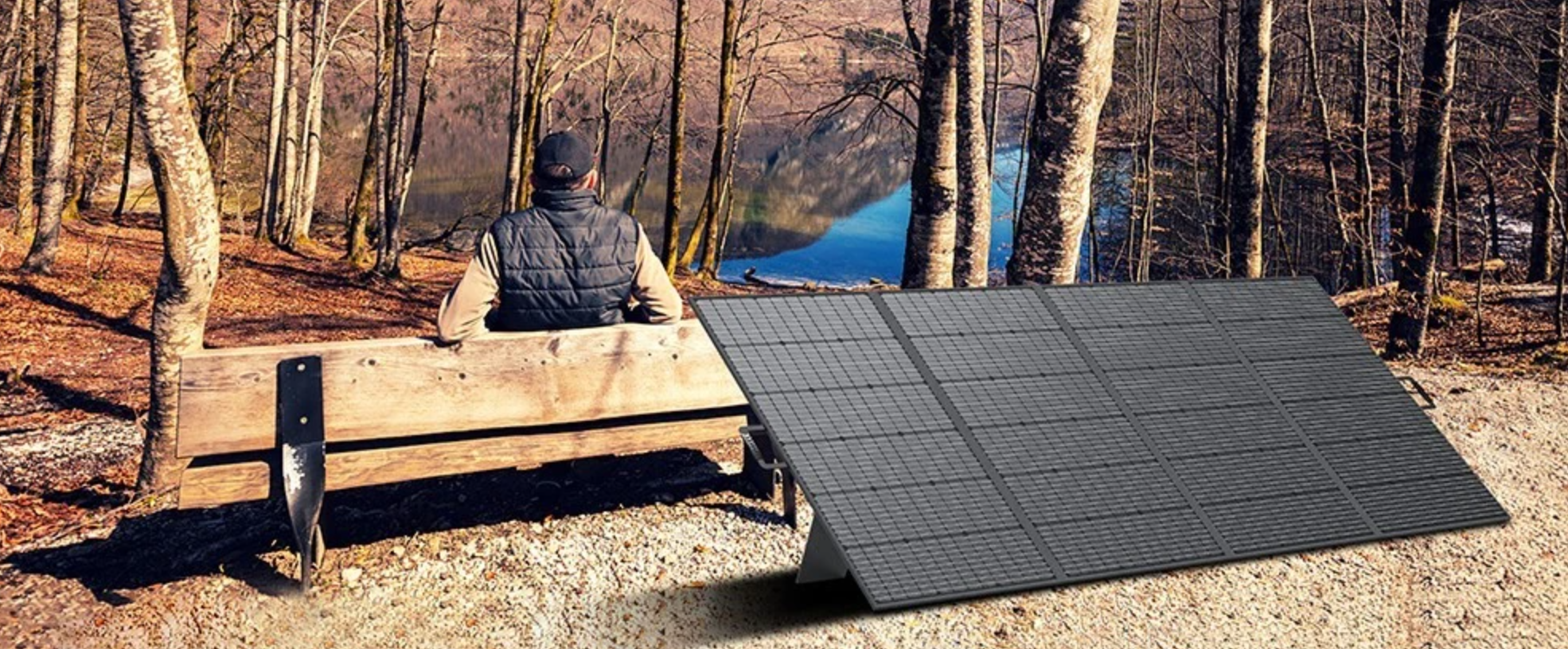 a camper might rely entirely on solar panels
